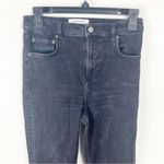 Reformation  Organic Cotton Blend Black Wash High Rise Skinny Jeans, Size 28 Photo 9