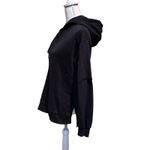 Sweaty Betty Black Relaxed Fit Hoodie Women's Size 6 Split Hem Oversized Photo 2