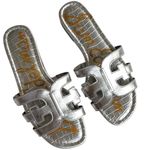 Sam Edelman EUC Leather Bay Sandals Silver Size 6.5 Photo 0
