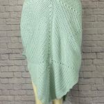 American Vintage Vintage Handmade Hippie crochet Poncho in green with neck scarf size medium Photo 4