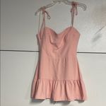 Amanda Uprichard  CHAMPAGNE SKORT ROMPER MINI DRESS PINK MEDIUM Photo 1