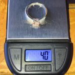 Swavorski Swarovski Crystal Sterling Silver Ring Size 9 Photo 8