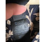 Zero + Maria Cornejo Isie Black Printed Silk High Low V Photo 13