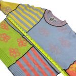 The Ragged Priest  boxy sweater in mix printed knit Photo 4