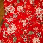 Jessica Howard  linen blend button up dress red NWOT SZ 10 casual dress wedding‎ Photo 1