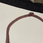 Vintage Handmade Maroon Statement Costume Jewelry Necklace Brass Pendant Photo 2