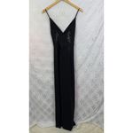 BCBGMAXAZRIA Black Wide Leg Swarovski Crystal Cocktail Formal Jumpsuit Sz 12 NWT Photo 15