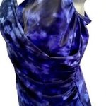 Aqua Green NWT Women's XL Blue One-Piece Swim Suit. Twist Front & Tummy Control Photo 0