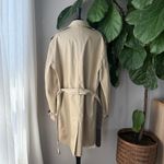 Coach 1941 Vintage Tan Single Breasted Belted Long Cotton + Leather Trench Coat Photo 1