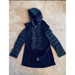 Calvin Klein Stylish Black Hooded Puffer Jacket Coat with Quilted ‎ Winter Outerwear Size M Photo 4