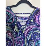 Talbots  Athletic Dress Size Medium Petite Blue Purple Green Nautical Athlux Photo 3