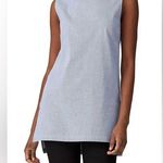 Victor Alfaro X RTR Pinstripe Sleeveless Top Blue And White Stripes 100% Cotton Photo 0