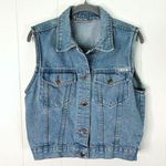 Bill Blass Vintage  Denim Vest M Photo 0