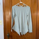 Maurice's  Light Green Waffle Knit Long Sleeve Top Photo 3