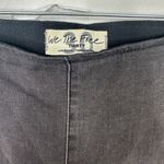Free People | Black Penny Pull Up Flare Elastic Waist Denim Jeans Sz. 30 Photo 3