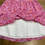J.Crew Pink Floral Tier Mini Skirt size small Photo 4