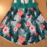 SheIn New Women’s Tankini Tropical 🌴 Palm Leaf Swimsuit Top Green Pink Size Small Photo 5