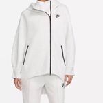 Nike Women's Oversized Tech Fleece Hoodie Light Gray Full-Zip Size XS Photo 2