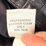 West Bay Leather Skirt Pencil Top Grain‎ Black Career Lined Size 8 Photo 8