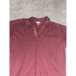 Garnet Hill  freya‎ silk trim tee collared Small Photo 1