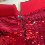 Jovani NEW  Hot Pink Sequin Heart Gemstone‎ Dress - Size 6 Photo 9