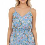 Flying Tomato  blue floral romper size large ruffle detail Photo 0
