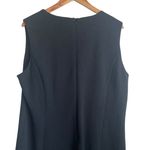 Peter Nygard  Women Midi‎ Dress 16 Black Textured Colorful Embroidered Aztec Trim Photo 6