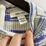 Nine West Mock Neck Thick Knit Sweater w/ Ribbed Trim - Size Medium Photo 6