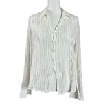 Free People FP One Mila Shirt White Ethereal Dainty Crochet Romantic Size Small Photo 7