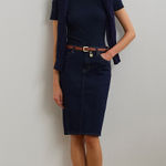 Ralph Lauren  Dark Denim Pencil Skirt Photo 0