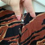 BP Dress Long Sleeve Mini Brown Burnout Tiger Stripe Casual Neutral Animal Print Photo 6