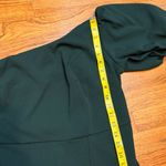 Sachin & Babi Women’s Plus 18W Emerald Green Nadia Gown One Shoulder Puff Sleeve Photo 4