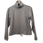 L.L. Bean Outdoors Turtleneck Womens Gray Polyester Long Sleeve Mock Neck Photo 0