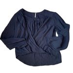 Free People Black boho flowy criss cross wrap top 🔥 Photo 0