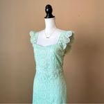 LENA | Green Trumpet Lace Fly Away With Me Maxi Dress Sz M Size M Photo 4