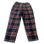 Eagles Eye Tartan Plaid wool Trousers Size 12/14 Christmas holiday lined Red Photo 1