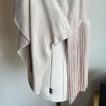 Bebe Neutral Tan Vintage Fringe Vest Photo 3