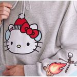 Hello Kitty AEROPOSTALE  CAMPING FRIENDS CREW SWEATSHIRT SIZE XL HOODIE GRAY COZY Photo 1