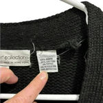 Vintage 80s 90s Tony Lambert Beach Shells Coastal Cardigan Sweater Ramie M Black Size M Photo 3