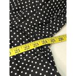 Lane Bryant Women’s Black White Polka Dot Blouse Size 18/20 Cotton Button Front Photo 7