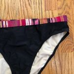 NEW NWOT 24TH OCEAN Black Pink Cream Multi Stripe Bikini Swimsuit Bottom XL Photo 2