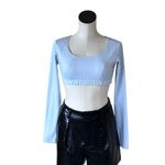 Outdoor Voices NWT  Blue Sculpt Long Sleeve Top Photo 6