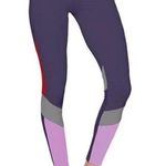 Vie Active Lulu Colorblock High Rise Full Leggings Small Purple Photo 0