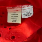 ADIVA Red Pink Sheer Eyelet Lace Peasant Blouse Boho Festival Top Small NWT Photo 8