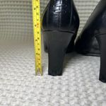 Nine West Womens Black Leather Pointed Toe Block Heel Pumps Size 11M Photo 6