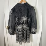 Elliatt  Nyx Embroidered Scene Long Sleeve Organza Minidress S Photo 6