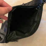 Boutique Embroidered black faux vegan leather crossbody bag NWOT Photo 4