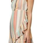 O'Neill O’Neill Multicolored Striped Ruffle Beach Mini Dress size Small Photo 0