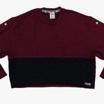 PINK - Victoria's Secret Victoria's Secret Pink Sweatshirt Snap Sleeve Boyfriend Crop size M Photo 0