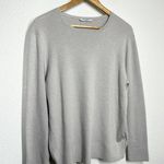 MM.LaFleur  Large L Pullover Wool Blend Sweater Light Gray Photo 3